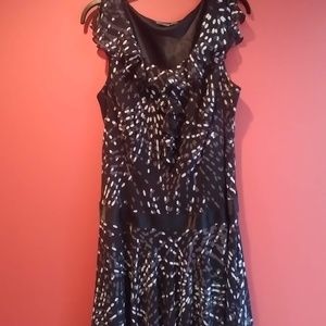 Bice Black and White Sleeveless Dress Size 22 W